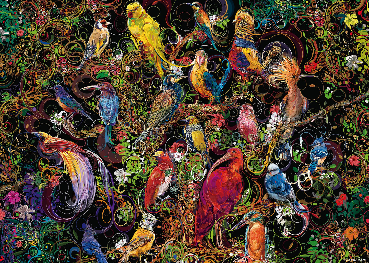 Ravensburger Birds Of Art 1000 Piece Jigsaw Puzzle For Adults - 12000557 - Handcrafted Tooling, Made In Germany, Every Piece Fits Together Perfectly