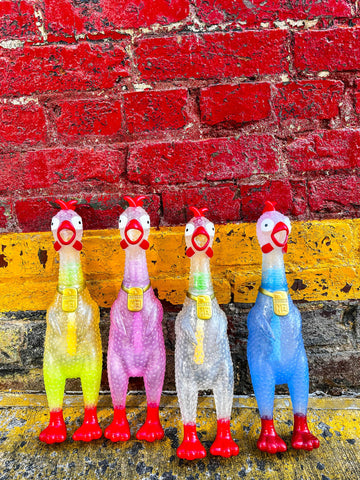 Animolds Hug Me Giant Rubber Chicken- Huge Stress Relief Screaming Chicken Toy | Screams Up to 45 Seconds- Novelty Gag and Prank Toys | Funny Toys Gifts for Christmas Stocking Stuffers for Kids mature-themed