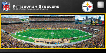 Masterpieces 1000 Piece Sports Jigsaw Puzzle - Nfl Pittsburgh Steelers Center View Panoramic - 13''X39''