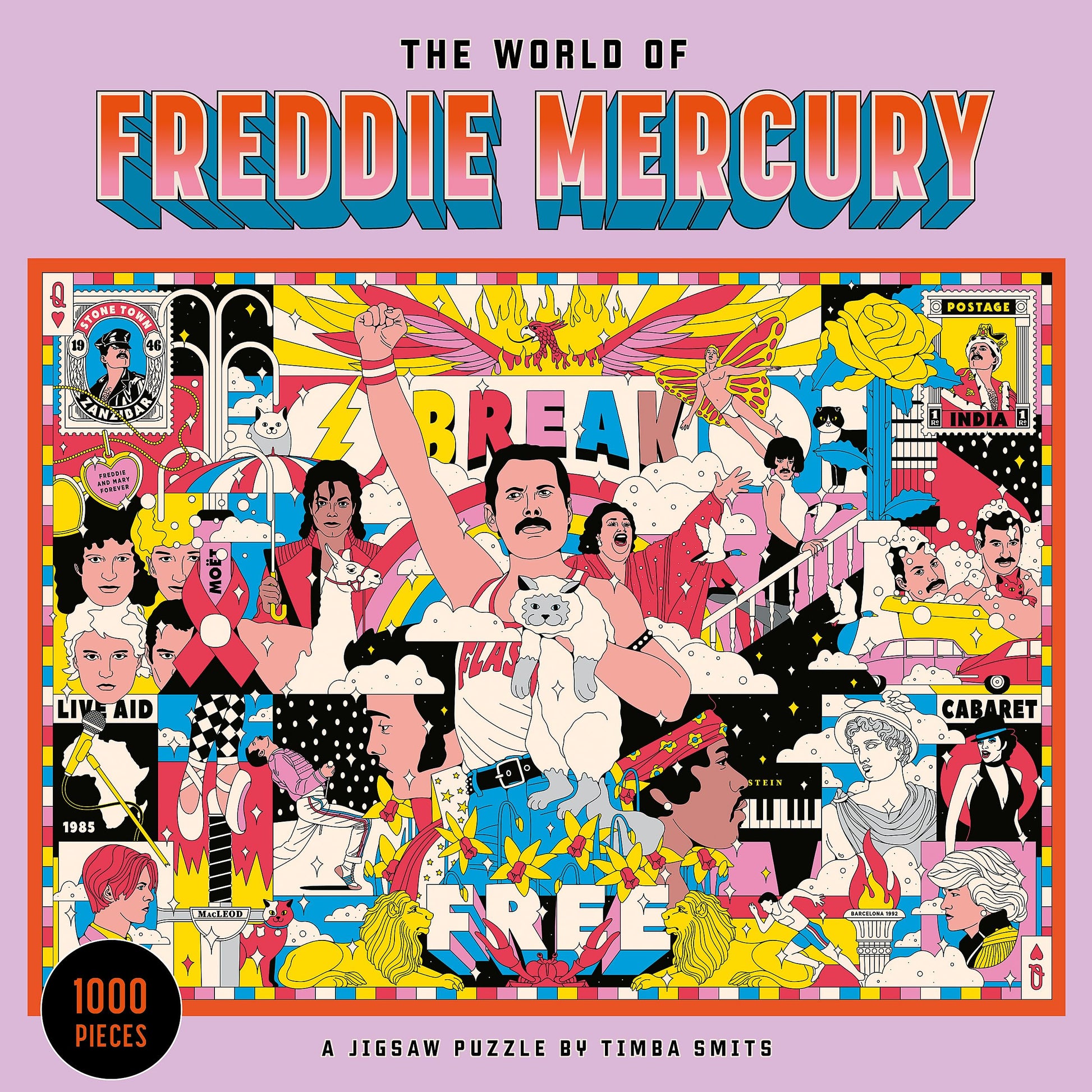 Laurence King The World Of Freddie Mercury 1000 Piece Puzzle