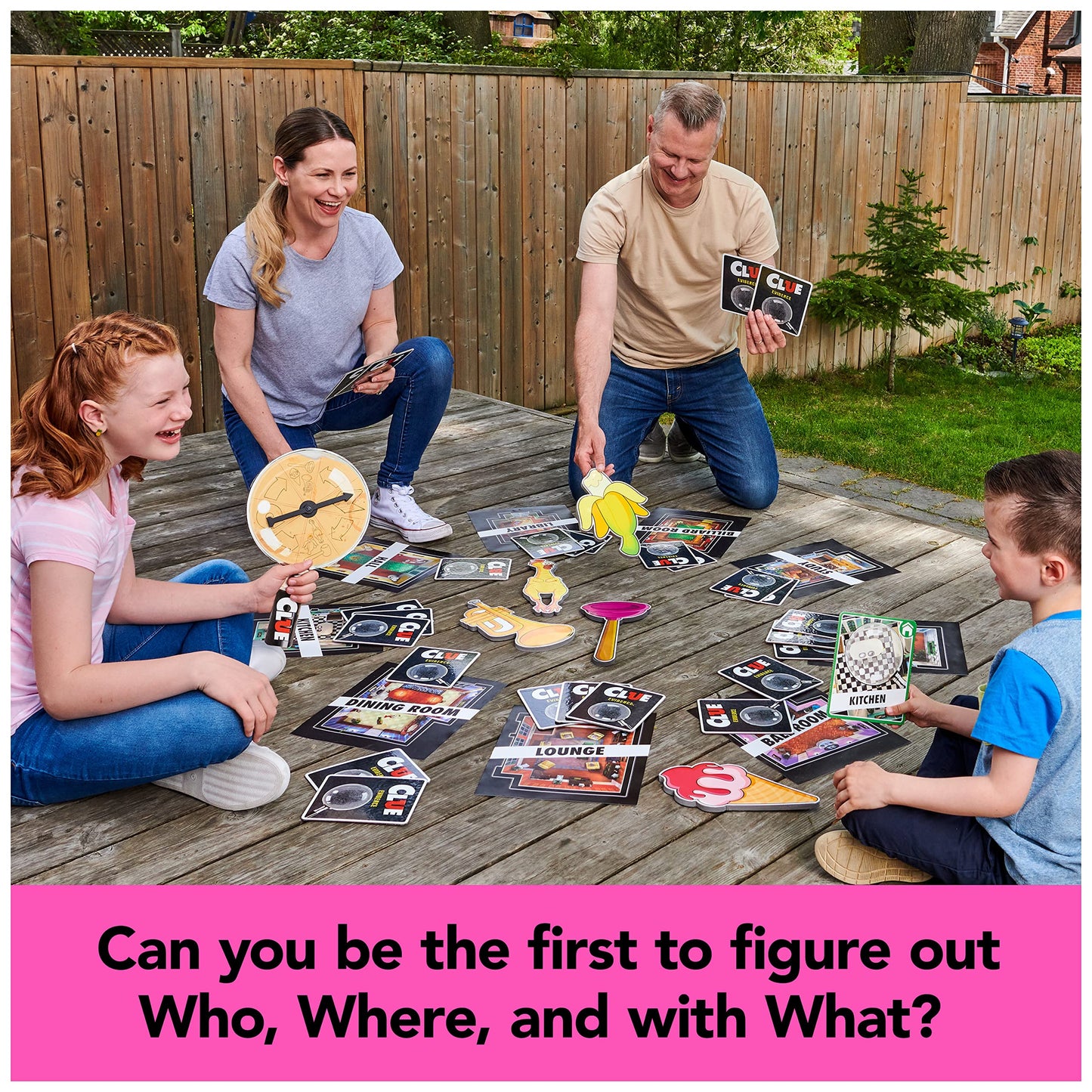 Spin Master Games Clue Giant Edition - Oversized Family Game for 2-4 Players, Ages 6+, Plastic Board, Indoor & Outdoor Fun