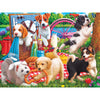 Roseart - Kodak Premium - Puppies On A Picnic - 350 Piece Jigsaw Puzzle For Adults