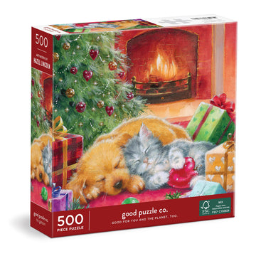 Galison Good Puzzle Co. Warm By The Fireplace