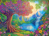 Cross & Glory - The Enchanted Garden Escape - 1000 Piece Jigsaw Puzzle for Adults | Colorful Tree of Life Artwork | Challenging 