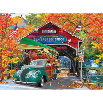 Roseart - Kodak Premium Cork - Covered Bridge - 1000 Piece Jigsaw Puzzle For Adults
