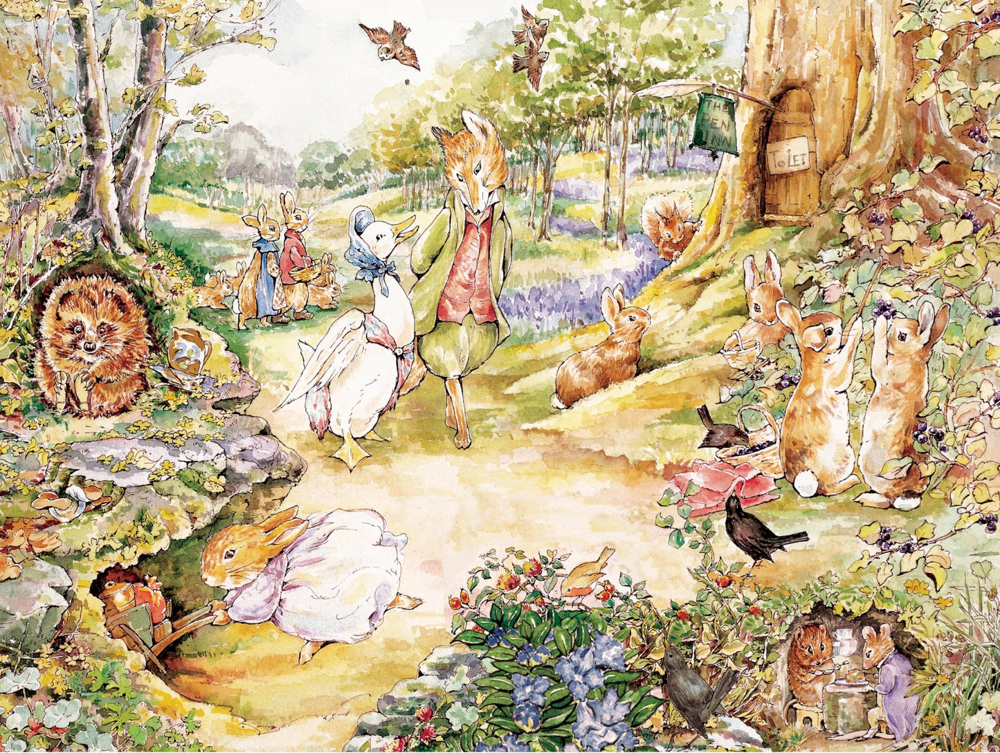 New York Puzzle Company - Beatrix Potter Walk In The Woods - 1000 Piece Jigsaw Puzzle For Family Game Nights By Beatrix Potter