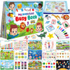 Mr.Tn Busy Book For Toddlers - Preschool Reading Activity Handwriting Busy Book, Montessori Sensory Learning & Education Toys, Christmas Birthday Travel Gifts For Age 3 4 5 6 Year Old Boys Girls