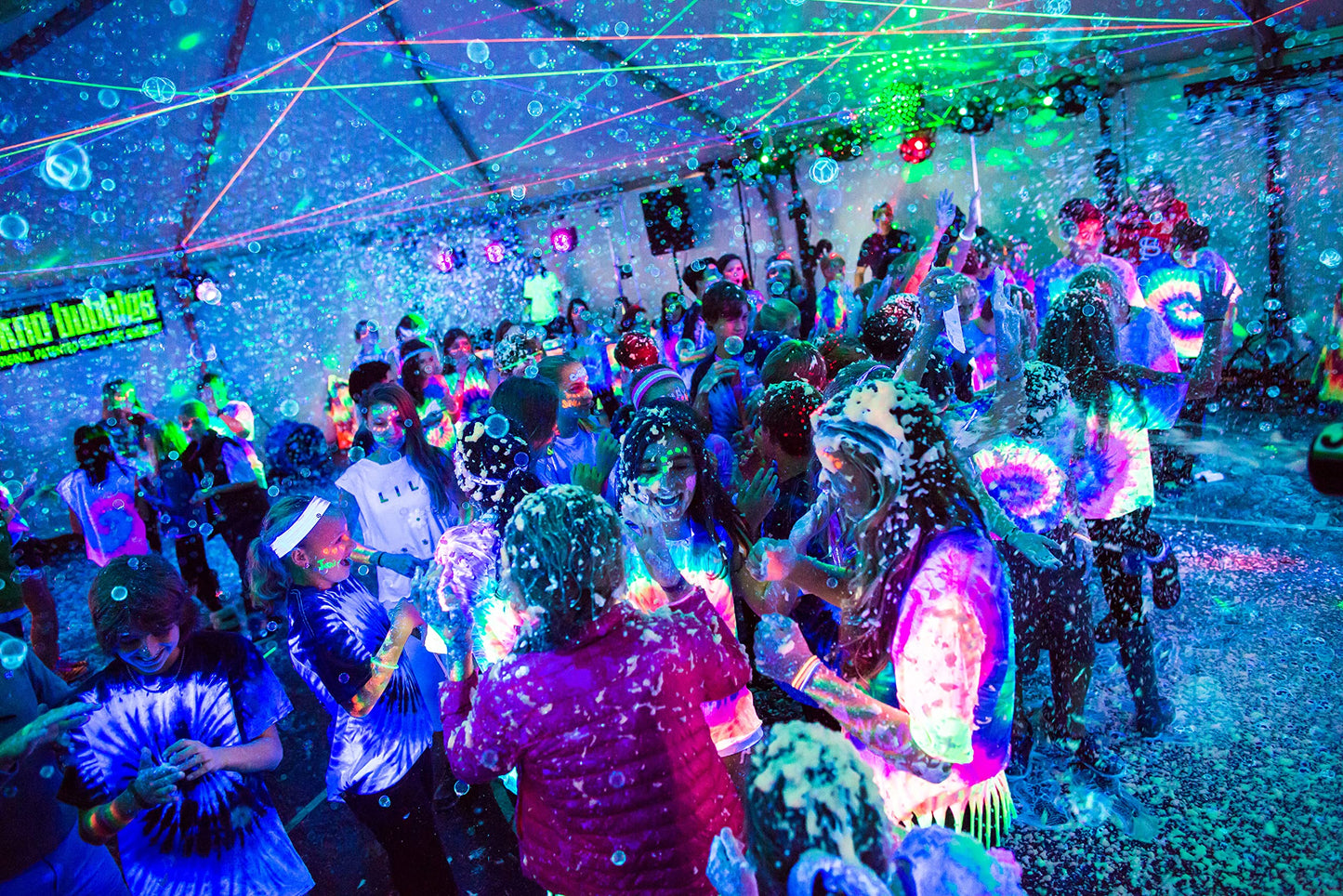 Tekno Bubbles - Blue Uv Blacklight Reactive - Half Gallon - 64 Ounces