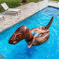 PoolCandy Gigantic Inflatable T-Rex Dinosaur Pool Raft - This Prehistoric Dino King Will Easily Carry 3 mature-themeds All Day & Night  on Any Lake  Pool  Ocean or River. Gigantic Deluxe Inflatable Dinosaur.