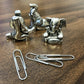 Basic Spirit Yoga Elephant Poses Pewter Miniature Figurines Namaste Meditation Zen Statue Gift