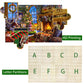Lavievert Wooden Jigsaw Puzzle 1000 Piece Puzzle For Adults And Kids - Santa Claus, Fireplace, Christmas Tree & Warm Christmas