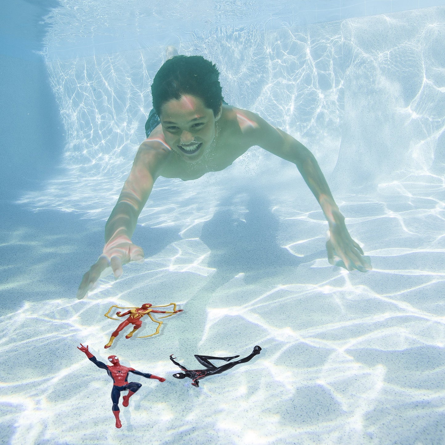 SwimWays Spider-Man Dive Characters - Pack of 3, Iron Material, Model 27144, Colorful Pool Toys for Kids