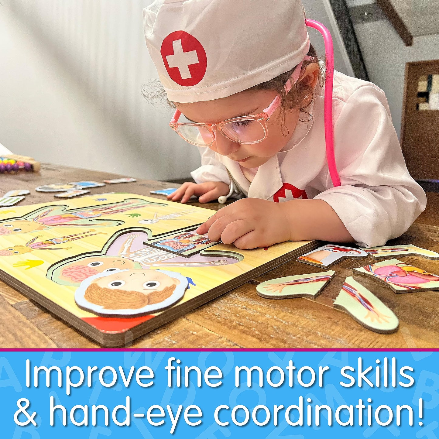 The Learning Journey: Lift & Learn Inside Of Me – Human Body Layered 28 Piece Jigsaw Puzzles- Montessori School - Learning Educational Toy For Baby - Kids Ages 3 And Up Non-Toxic & Bpa Free