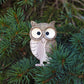 Forest Decor Wood Owl Decor, Owl Figurines, Wildlife Bird Owl Statue, Rustic Animal Sculpture, Perfect Owl Lover Gift, Small Dec