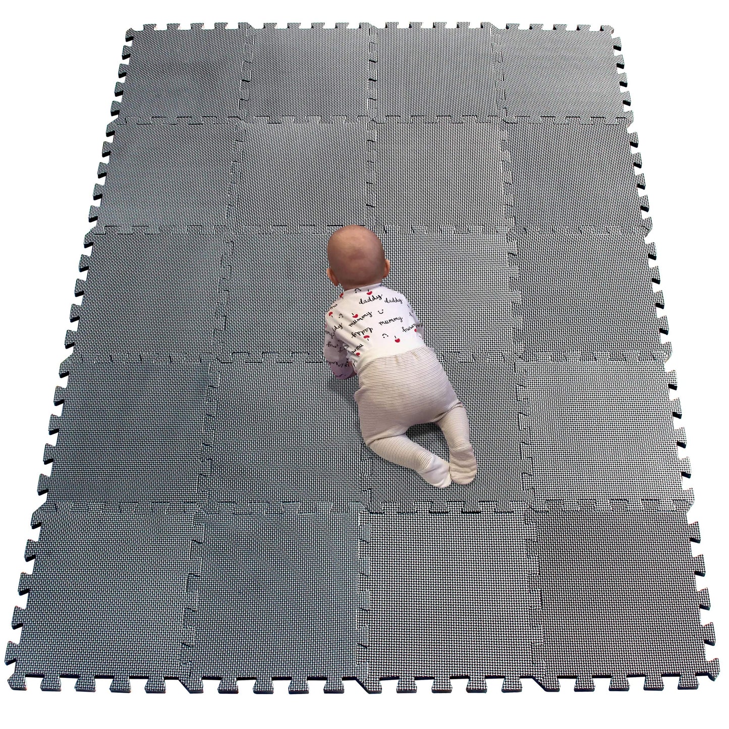 Yiminyuer Eva Exercise Floor Play Mats Soft Floor Mat Puzzle Foam - 30 X 30Cm Gray R12G301020
