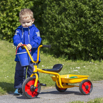 Winther Tricycle WIN583 with Tray, Large, Yellow, 10.83" Height, 17.91" Wide, 24.41" Length, Ideal for Kindergarten to 1st