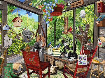 Ceaco - Tracy Flickinger - For The Love Of Birds - 300 Piece Jigsaw Puzzle