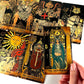 CRAFTERIAN Tarot Cards, 78-Card Deck in Black, Beginner & Expert Friendly with Guide Book & Gift Bag, Fortune Telling & Divination Tools