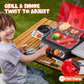 Kids BBQ Grill Playset, Kitchen Toy Set with Pretend Smoke, Light, Sound & Color-Changing Food, Toy Kitchen Accessories, Indoor