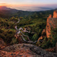 550 Piece Puzzle for Adults Postcard Collection - Sunset Cliff Jigsaw, 24 x 18 inches by KI Puzzles Photography Collection
