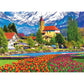 RoseArt 1000 Piece Jigsaw Puzzle - Brienz Town and Flowers, Switzerland - Multi-colored, Paper Material, Model 8700ZZAK