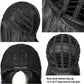Uniquebe Long Black Wig For Kids Girls 60Cm Long Straight Middle Part Wig Heat Resistant Synthetic Wig + Wig Cap For Halloween C