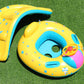 Inflatable Baby Swimming Pool Floats With Removable Sun Protection Canopy, Toddler Floaties With Seat And Handle, No Flip Over Baby Boat Swim Floats For Age Of 6-36 Months, With Hand Pump, Storage Bag