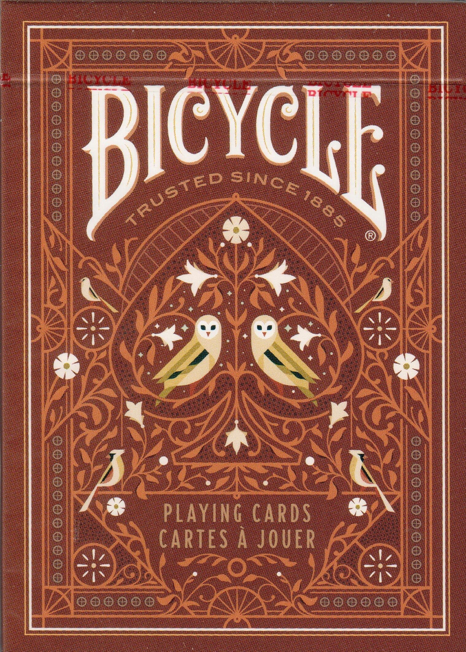 Bicycle Aviary Orange Playing Card Deck