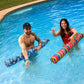 IMMERSA Jumbo Swimming Pool Noodles  enhanced Soft Water-Based Vinyl Coating and UV Resistant Foam Noodles for Swimming and Floating  Lake Floats  Pool Floats for mature-themeds.(Colorful Stripes)