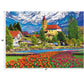 RoseArt 1000 Piece Jigsaw Puzzle - Brienz Town and Flowers, Switzerland - Multi-colored, Paper Material, Model 8700ZZAK