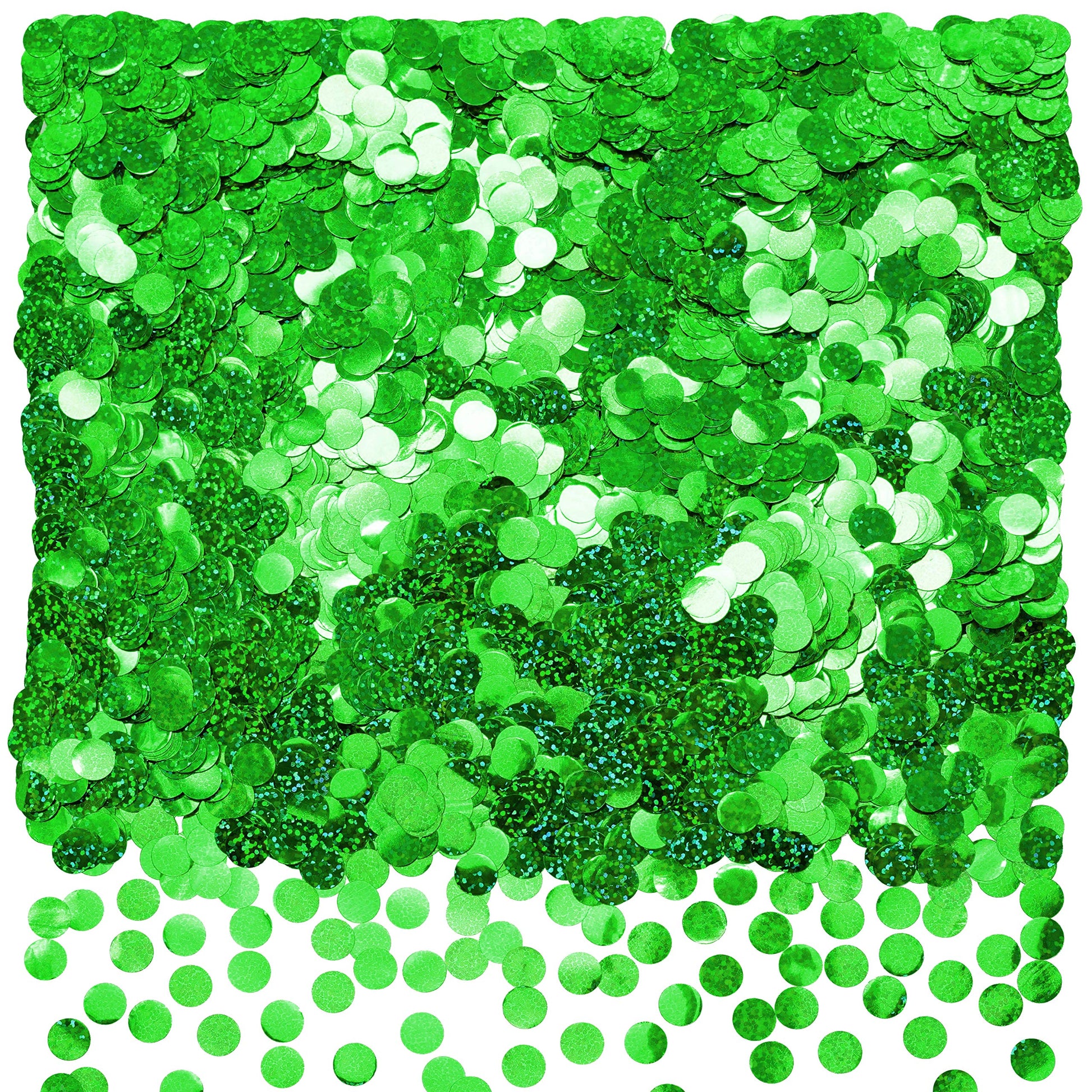 Green Sparkle Metallic Foil Round Confetti Summer Tropical Jungle Safari Graduation Wedding Table Scatter Confetti Centerpiece B