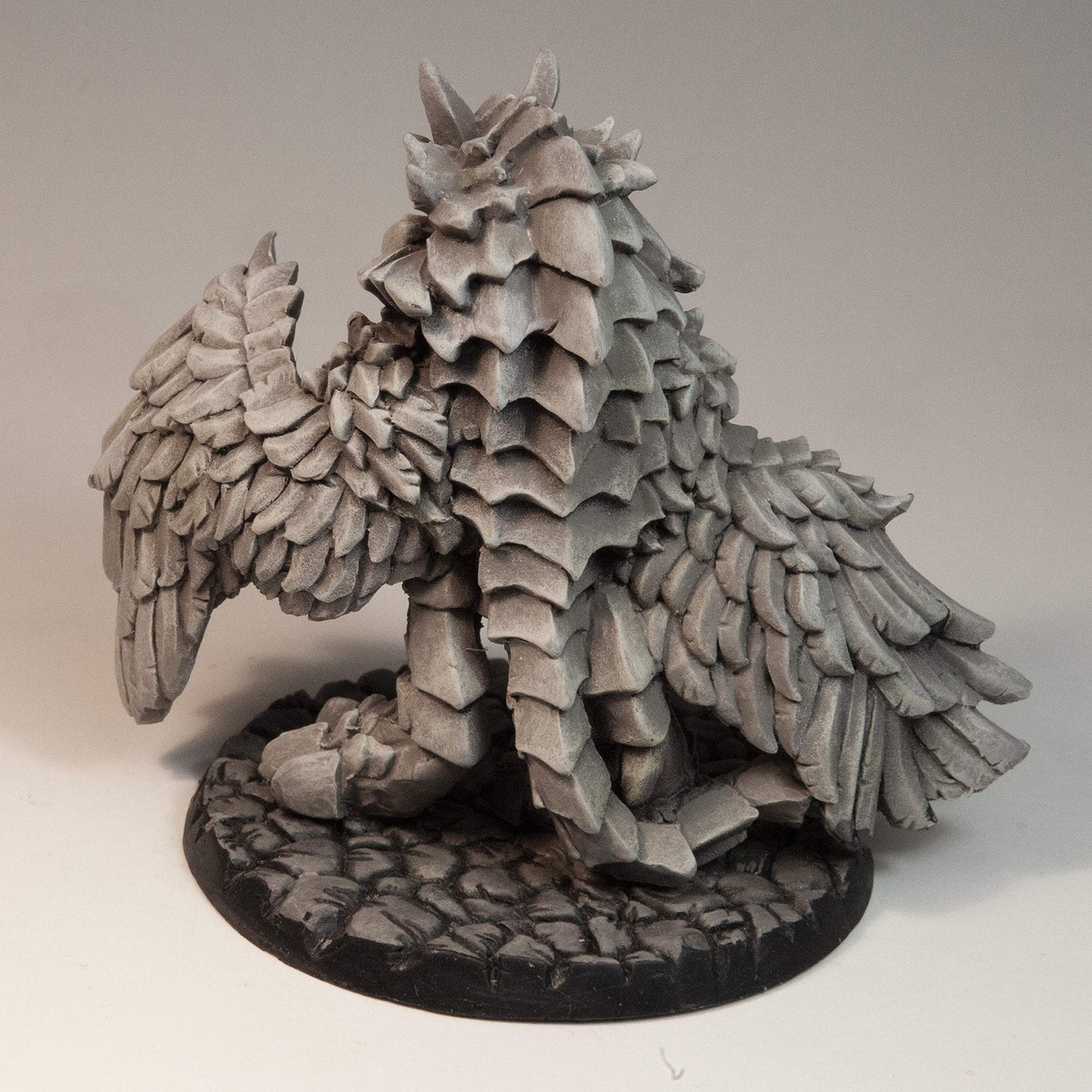 Stonehaven Miniatures Dire Owl Miniature Figure, 100% Urethane Resin - 66Mm Tall - (For 28Mm Scale Table Top War Games) - Made In Usa