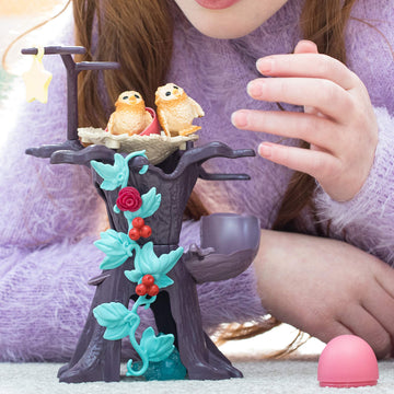 Schleich Bayala 16Pc. Hatching Owl Chicks Playset With Flower And Tree Accessories - 2 Baby Owls With Decorative Accessories, Imaginative Fun And Durable Toy For Girls And Boys, Gift For Kids Ages 5+