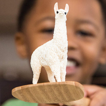 Schleich Farm World Realistic Cute Farm Llama Figurine - Highly Detailed And Durable Farm Animal Figurine For Boys And Girls, Gift For Kids Ages 3+