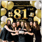 81St Happy Birthday Banner Birthday Decorations For Men Birthday Party Decorations Birthday Backdrop