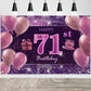 71St Birthday Decorations For Girls Imisi Happy Birthday Banner Pink Decorations For A Party Birthday Backdrop For Women
