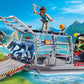 Playmobil Enemy Airboat Building Set 10741 - Multi Color, Plastic Material