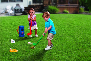 Little Tikes TotSports Grab N Go Golf Set - Blue - Fun Outdoor Sports Toy for Kids, Unique Size