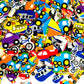 Self Adhesive Craft Stickers, Carnival, Planets, Farm Animals, Princess, Dinosaur Themed Stickers (500 Piece Party Packs) (Transportation)