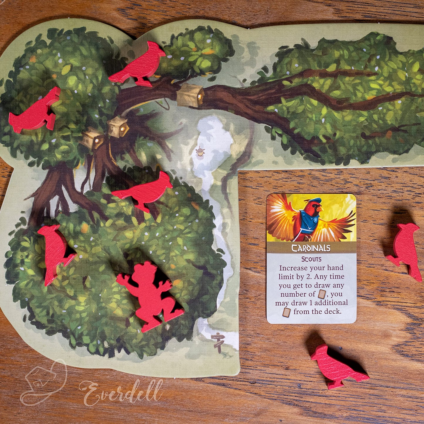 Starling Games Everdell Bellfaire Expansion - 5th & 6th Player Option, New Critter Powers, Multicolored, Board Game, Model GSUSTG2613EN