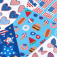 American Greetings Patriotic Stickers, American Flag And Summer Treats (20-Count)