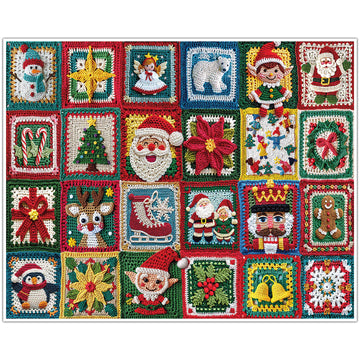 White Mountain 1000 Piece Jigsaw Puzzle Winter Christmas Holiday Puzzles for Adults and Teens 24x30 Large Pieces - Christmas Cro