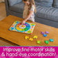 The Learning Journey: Lift & Learn Clock Puzzle - Lifted Clock Puzzles For Kids - Preschool Toys & Activities For Children Ages 3-6 Years (12 Pieces)