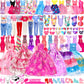 71 Pack Doll Clothes And Accessories - 5Princess Dress 9 Fashion Dress Cloth 3 Top And Pants 3 Bikini Swimsuits 20 Shoes 28 Other Doll Accessories Size Suit For 11.5 Inch Dolls