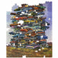 Tdc Games Classic Car Puzzle Fabulous 50S Junkpile By Dale Klee, 1000 Piece Jigsaw Puzzle For Kids And Adults, 26.75 X 19.25 Inches Educational Puzzles, Difficult And Challenging Classic Car Puzzle