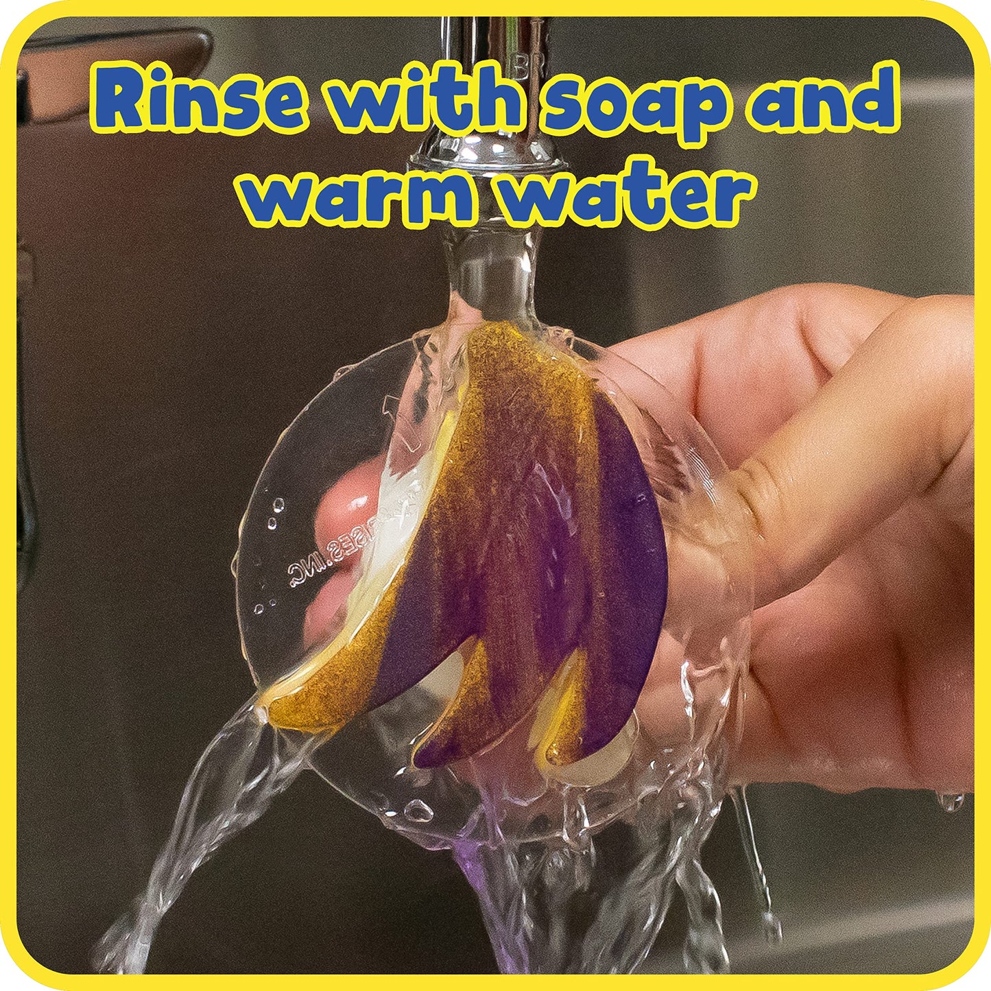 READY 2 LEARN Giant Stampers - Fruit - Set of 6 - Easy to Hold Foam Stamps for Kids - Arts and Crafts Stamps for Displays, Poste