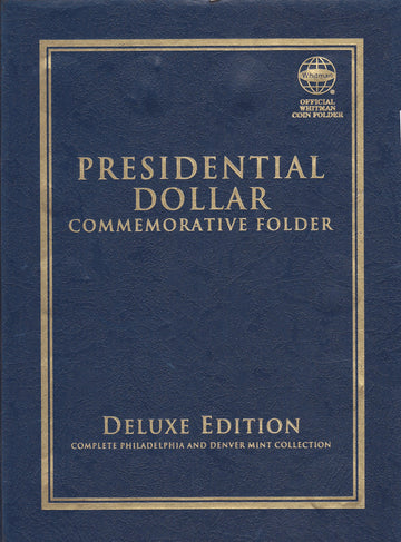 2007-2016 Presidential Dollar Commemorative Folder Album Whitman Quadfold #1
