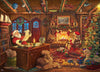 Ceaco 1000 Piece Jigsaw Puzzle - Thomas Kinkade Holiday - Santa Checking His List - Cardboard - Model 3328-57