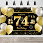 74Th Happy Birthday Banner Birthday Decorations For Men Birthday Party Decorations Birthday Backdrop
