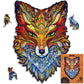 Unidragon Wooden Jigsaw Puzzles - Fiery Fox, 197 Pcs, Medium 8.6'X12.5', Beautiful Gift Package, Unique Shape Best Gift For Adults And Kids
